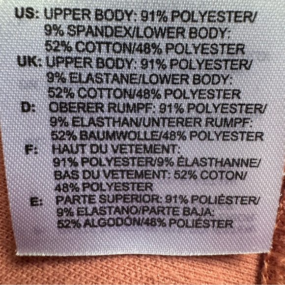 Adidas Pink (salmon color) Crewneck Sweatshirt & Velvet Accents Size Small - Picture 6 of 9